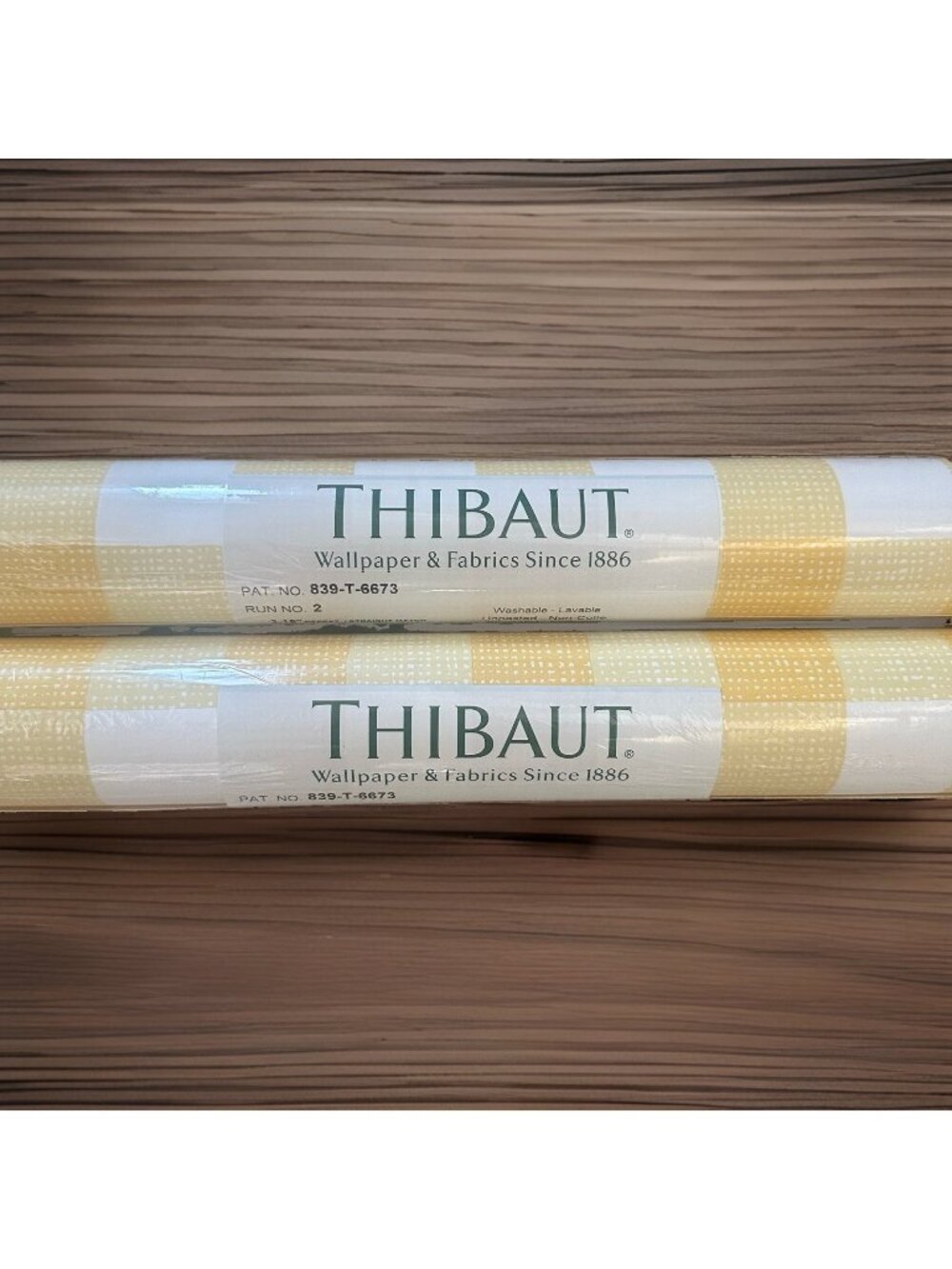 2 Rolls Thibaut Vinyl Wallpaper 121 sq. ft. Double Roll Cottage Country Farm